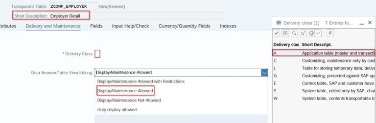 How to Create Table in SAP ABAP [With Columns] - SAPfaqs.com
